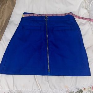 Blue mini skirt